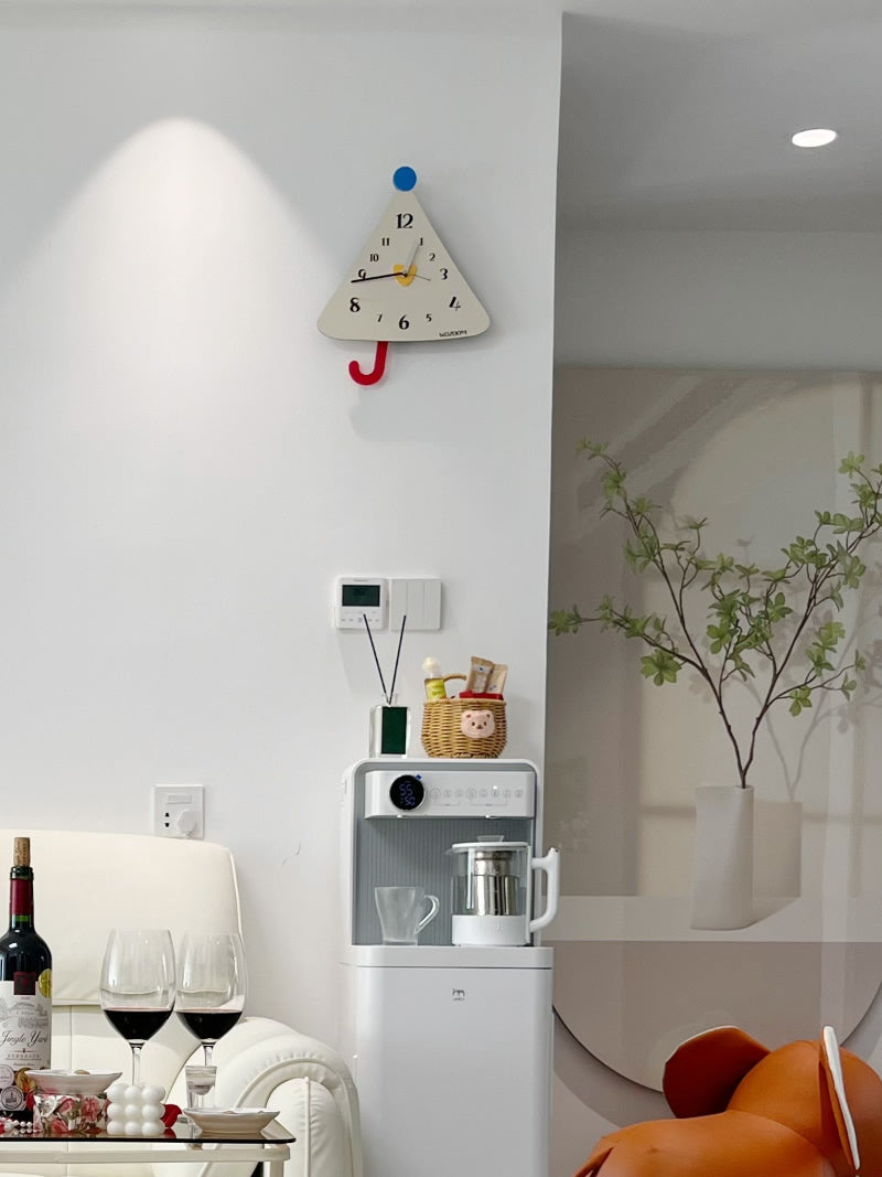 Exquisite Umbrella-Shaped Art Wall Clock, Decorative Swing Clock