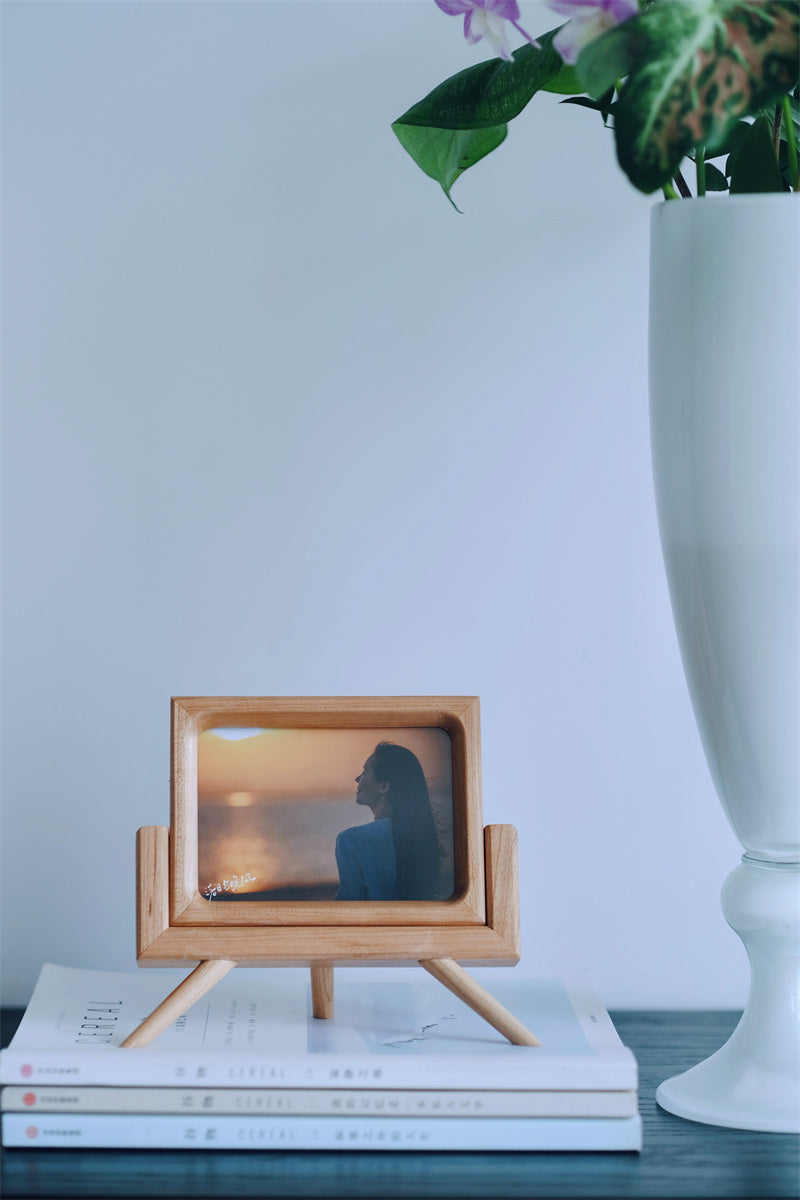 Exquisite Wooden Photo Frame,for Desk, Shelf & Home Décor