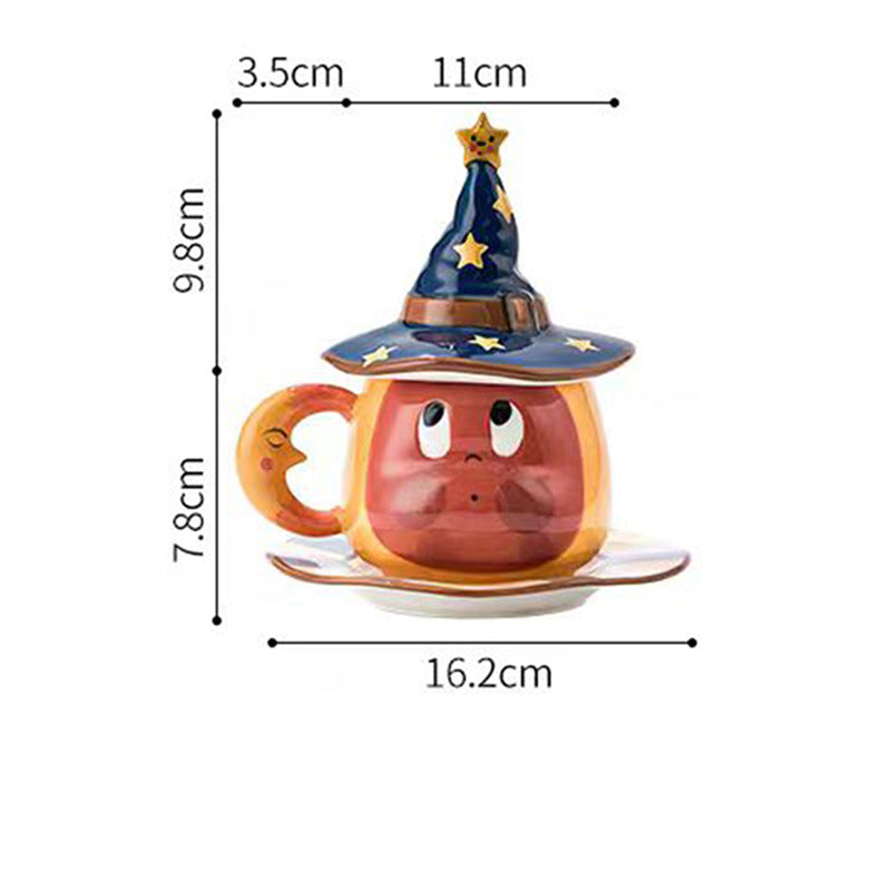 Fairy Tale Magician Ceramic Mug, Creative Gift