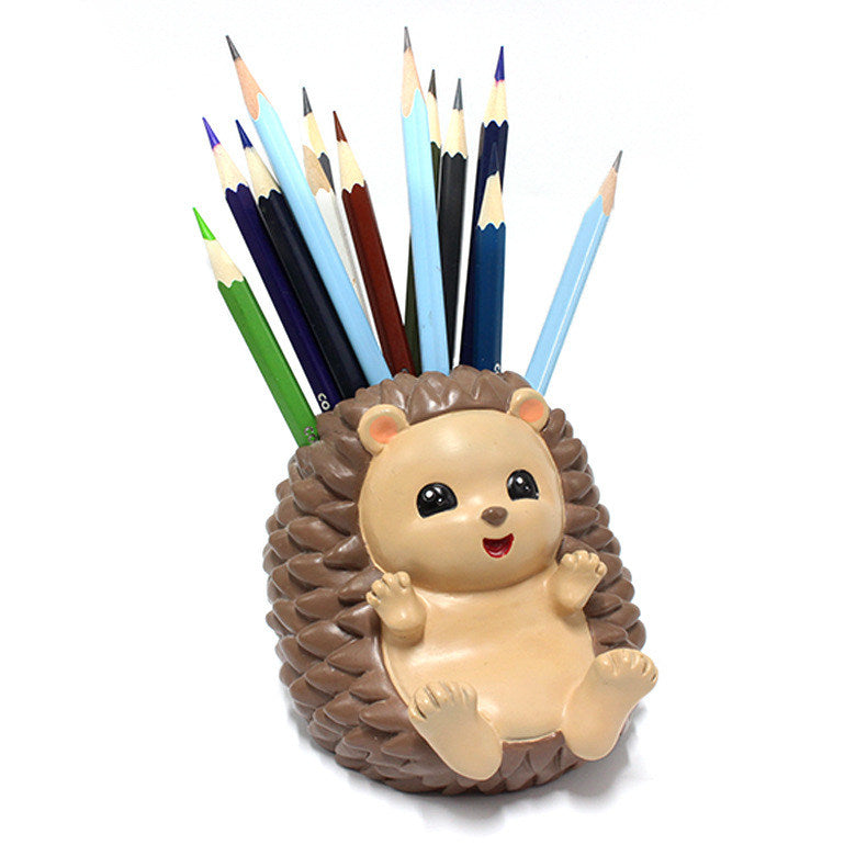 Fun Hedgehog Office Pen Holder,  Phone Holder, Desktop Organizer