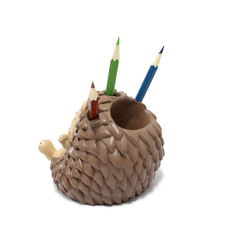 Fun Hedgehog Office Pen Holder,  Phone Holder, Desktop Organizer