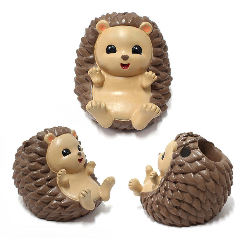 Fun Hedgehog Office Pen Holder,  Phone Holder, Desktop Organizer