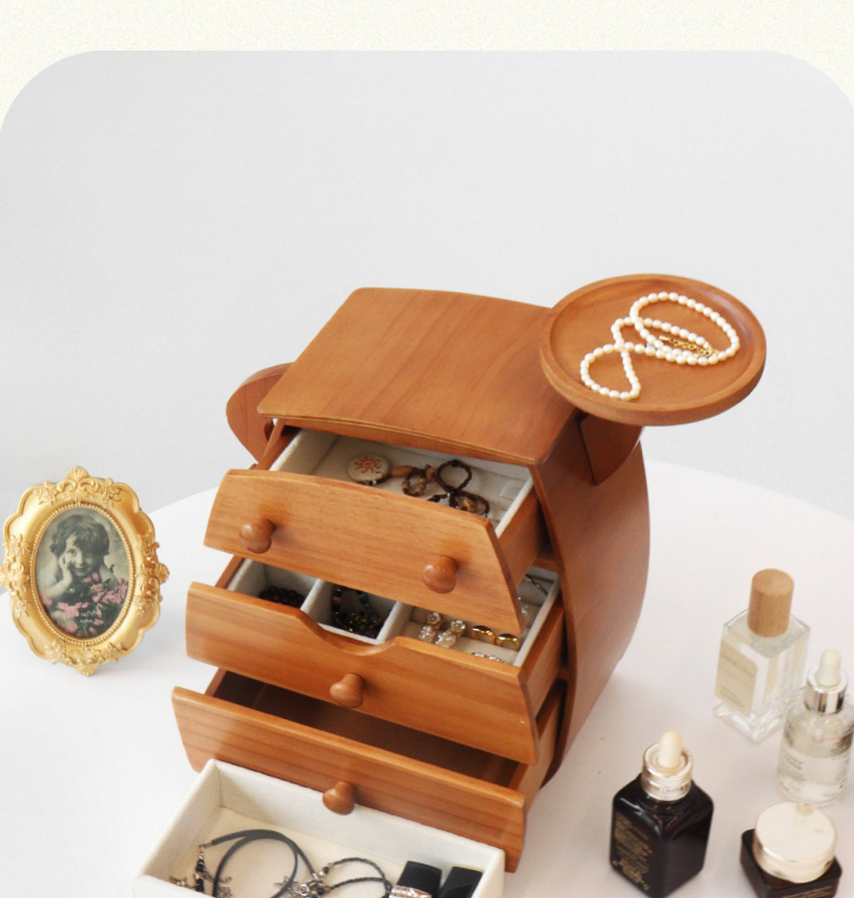 Fun Wooden Jewelry Organizer: Playful Human Pose Design – MoreAngle