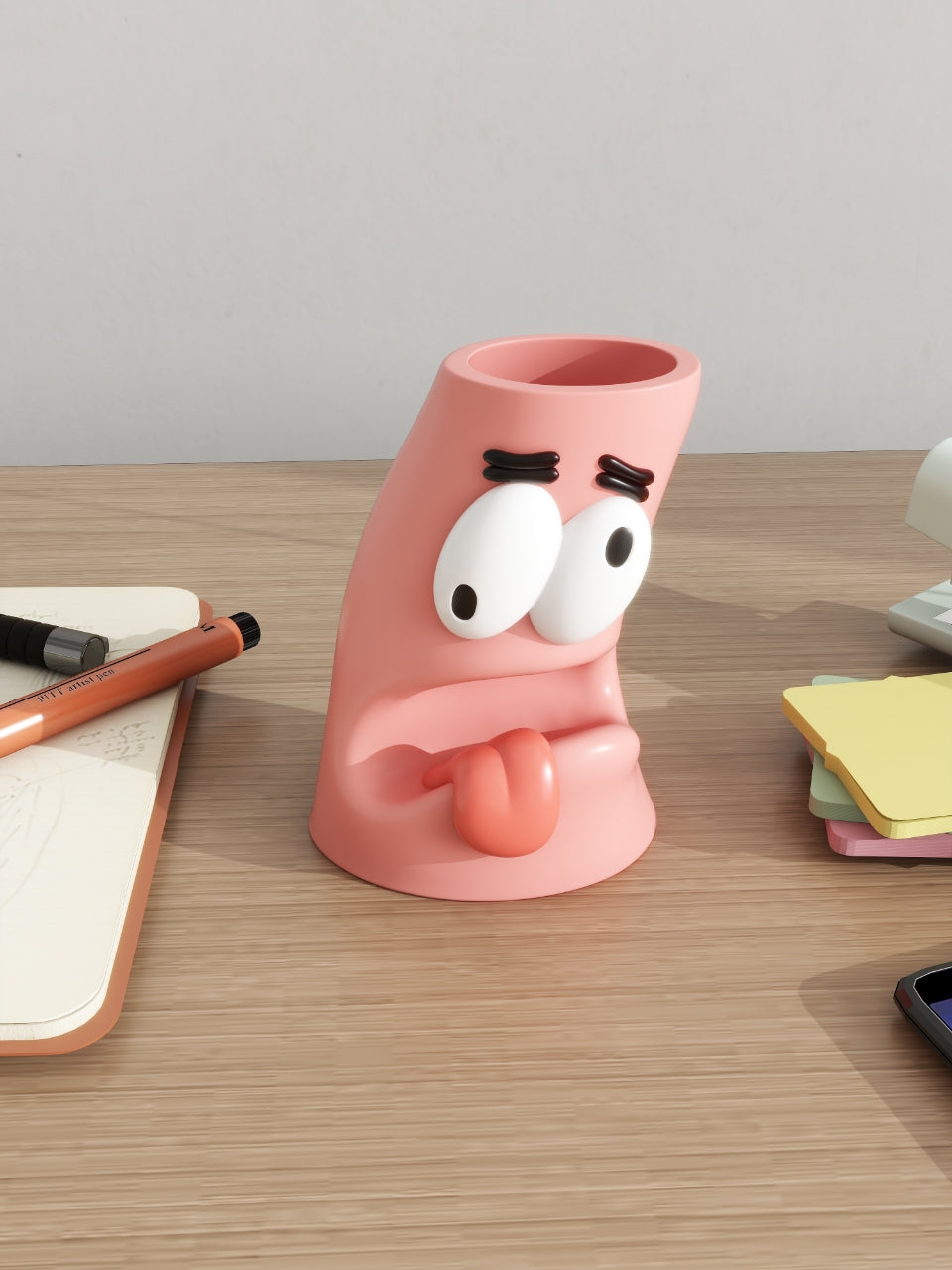 Funny Big-Eyed Monster Pencil Holder - Cute Desk Organizer for Home & Office