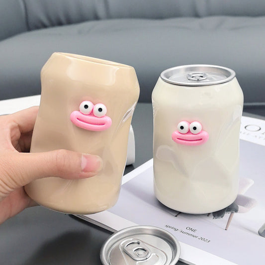 Funny Cans Cartoon Smiley Face Ashtray, Alternative Decoration