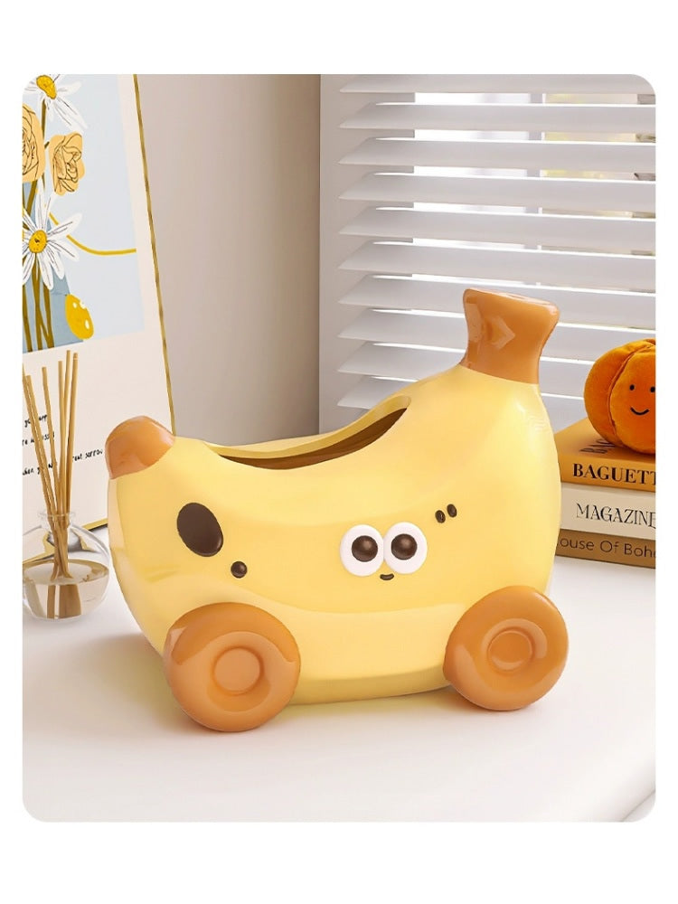 Funny Cartoon Ceramic Facial Tissue Holder, Christmas Gift, Art Decoration