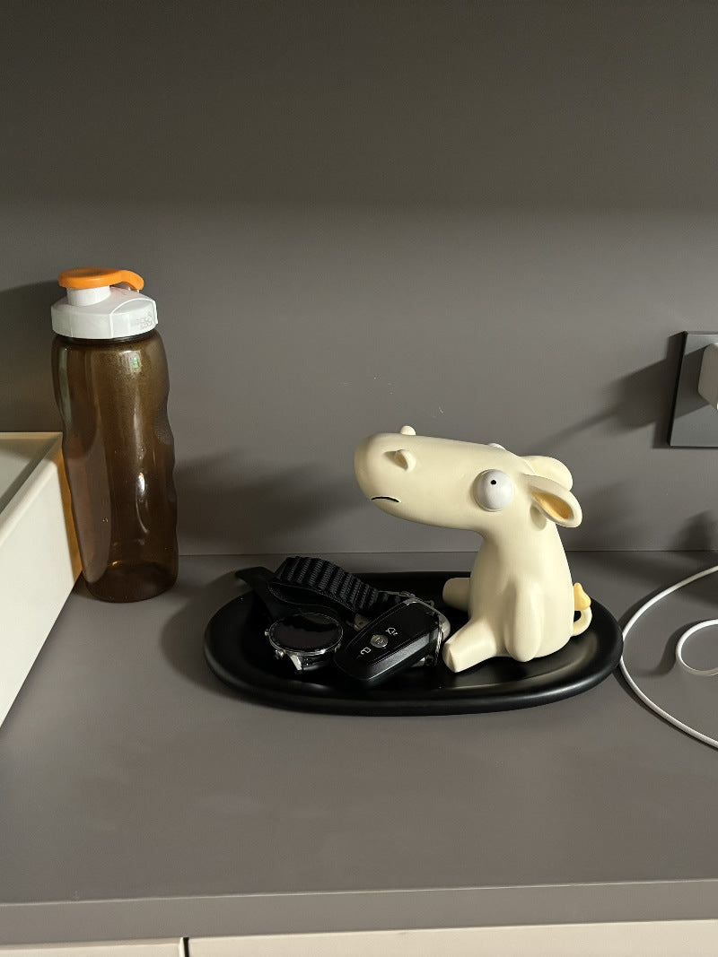 Funny Cartoon Cute Pet Storage Tray, Magnetic Key Holder