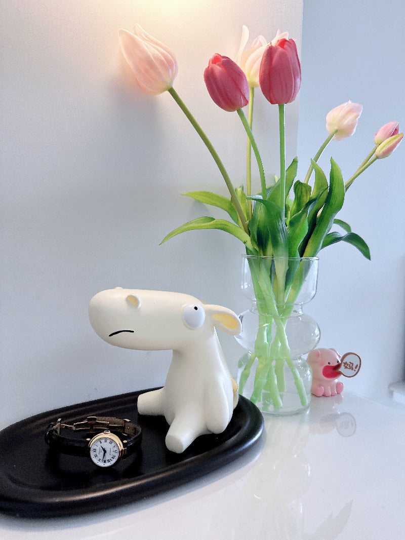 Funny Cartoon Cute Pet Storage Tray, Magnetic Key Holder