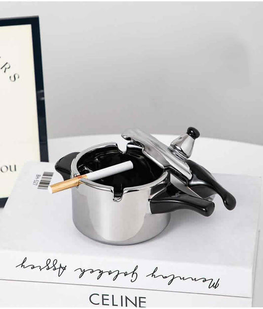 Funny Kitchen Pot Shaped Ashtray, Alternative Decoration