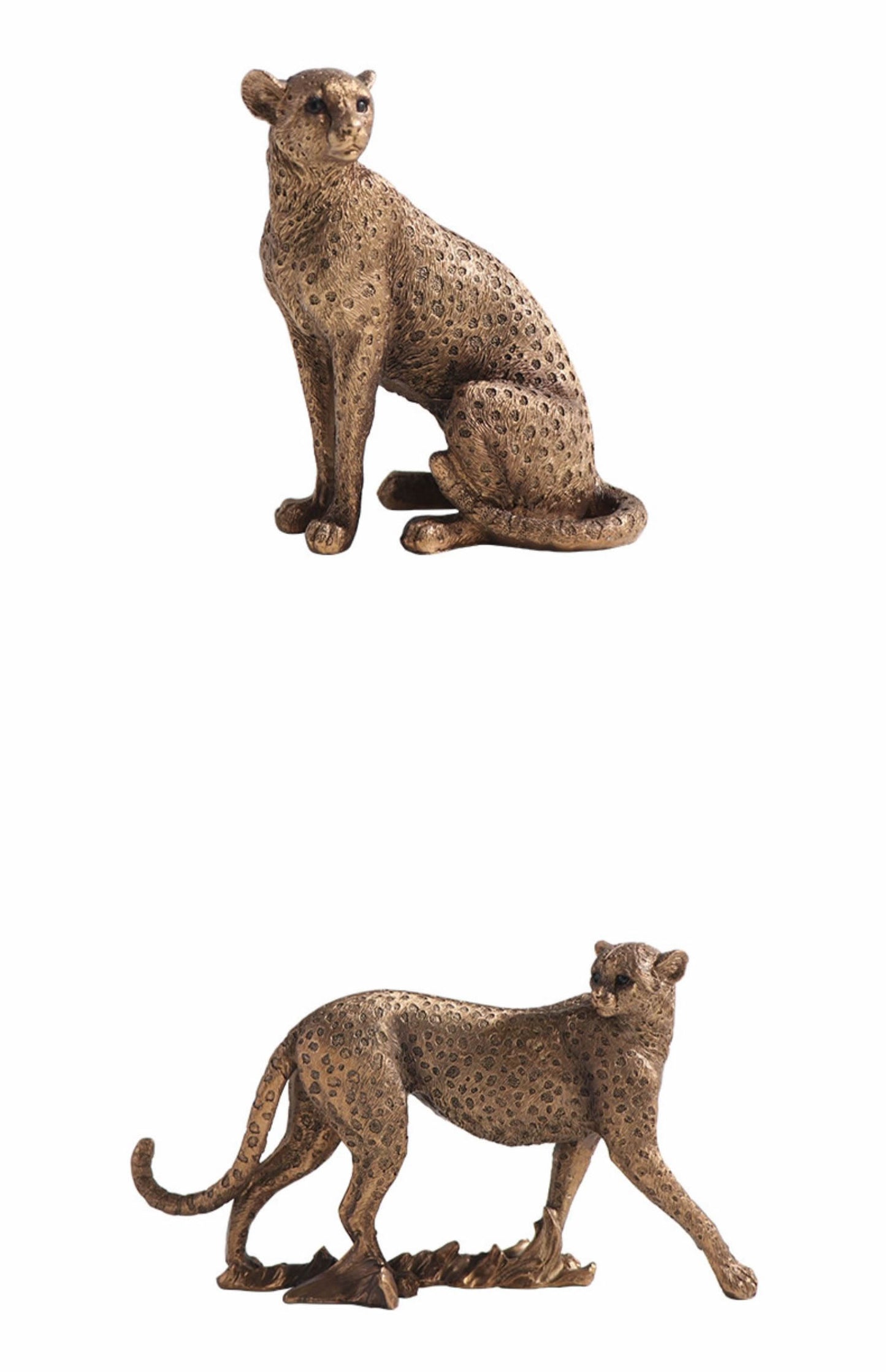 Golden Leopard Sculpture Ornaments, Living Room Office Desk Decoration, Exquisite Gifts