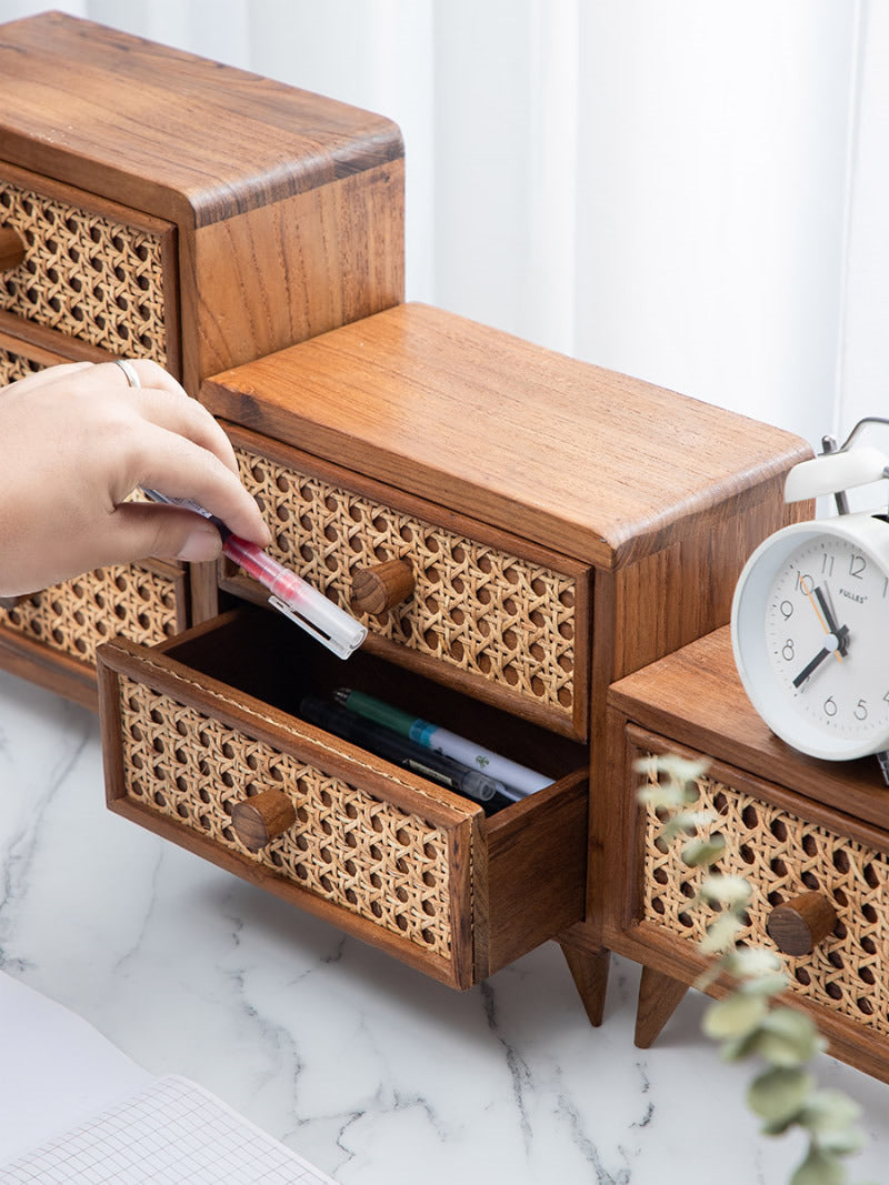 Handmade Storage Device Handmade Wooden Pastoral Style Drawer-Style Organizing Storage Box ...