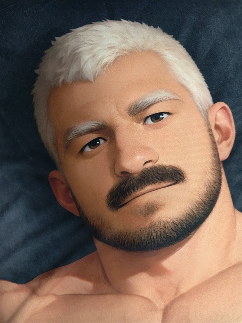Handsome Muscular Man Aesthetic Body Hug Pillow - Premium Male Character Art Dakimakura – Long Full Body Pillow for Bed & Sofa Decor
