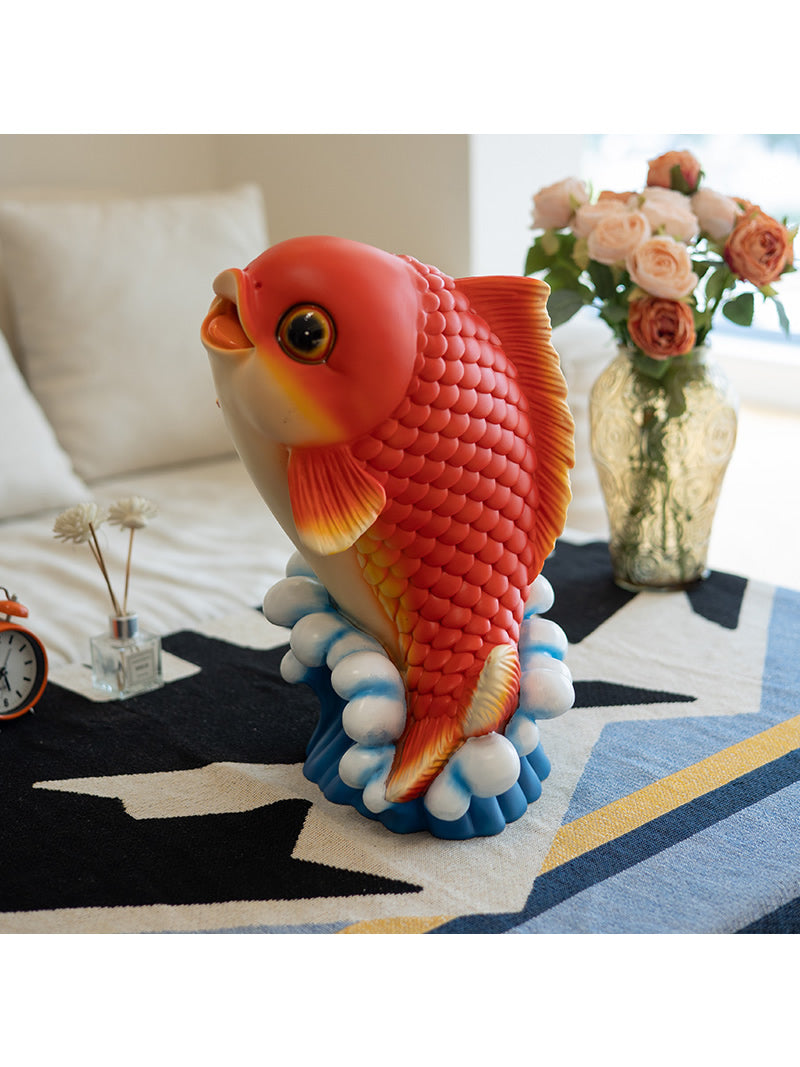 Happy Goldfish Money Bank - Fun Kids' Gift and Decorative Piggy Bank