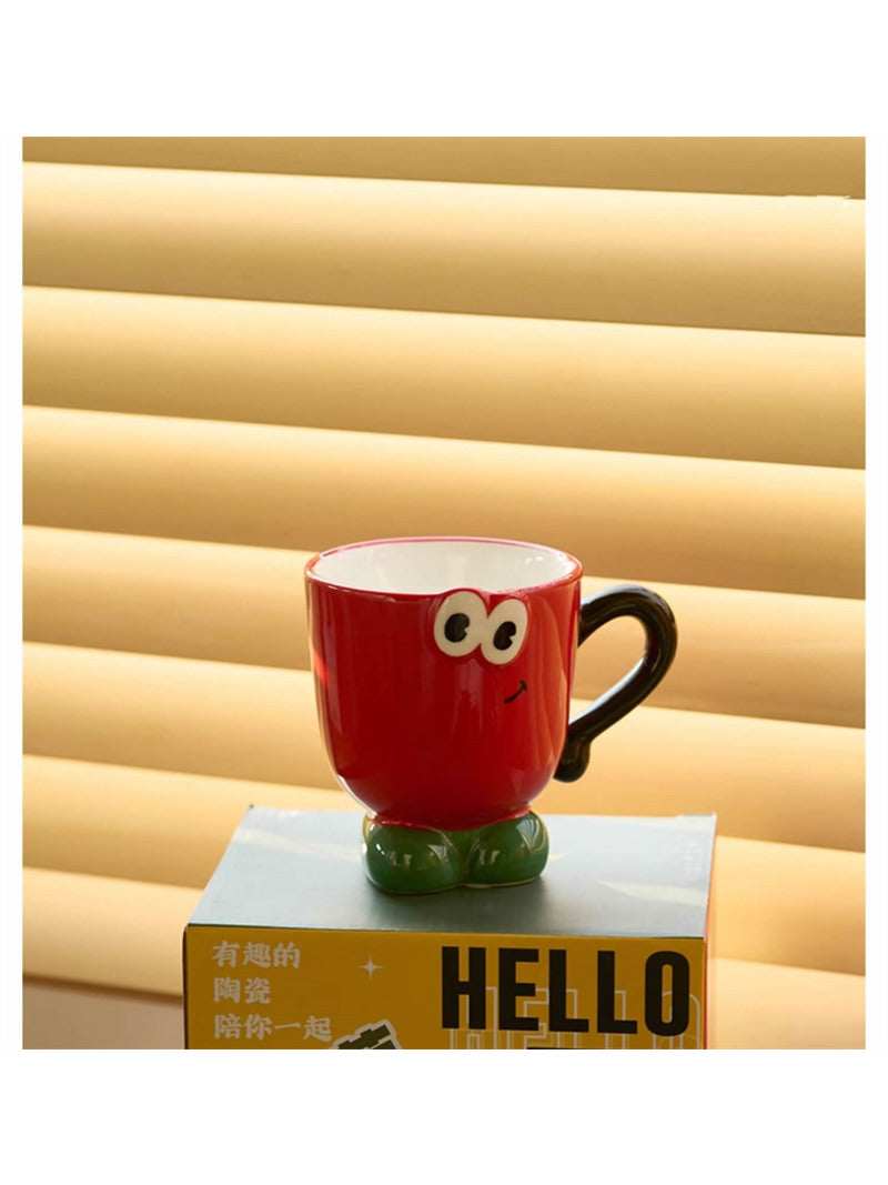 Happy Smile Cartoon Ceramic Mug - Spread Joy with Every Sip