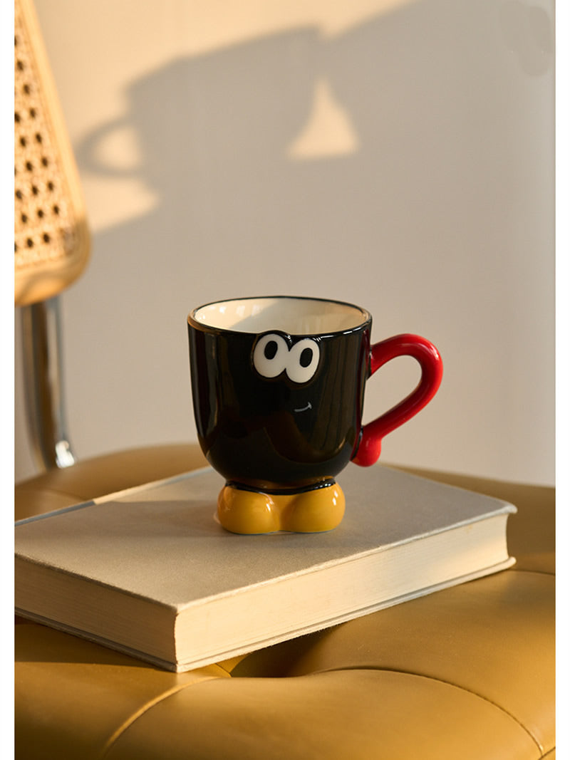 Happy Smile Cartoon Ceramic Mug - Spread Joy with Every Sip