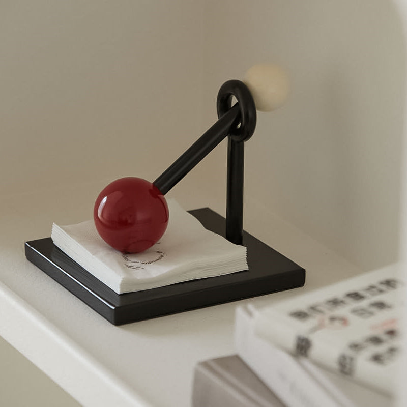 Iron Napkin Holder with Ball Design - Stylish Decor Tableware for Home or Restaurant