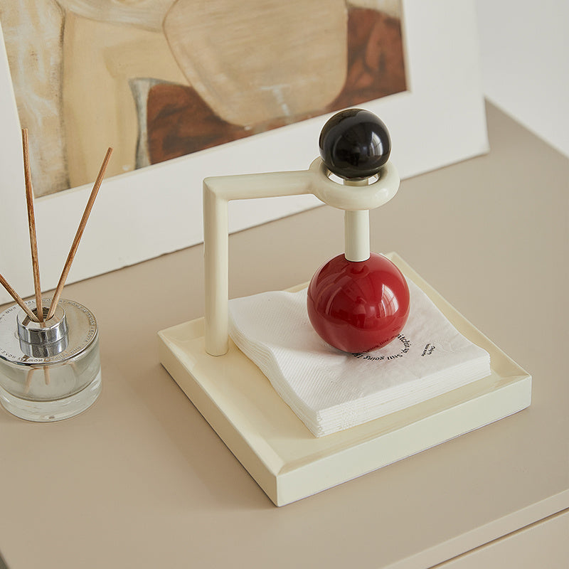 Iron Napkin Holder with Ball Design - Stylish Decor Tableware for Home or Restaurant