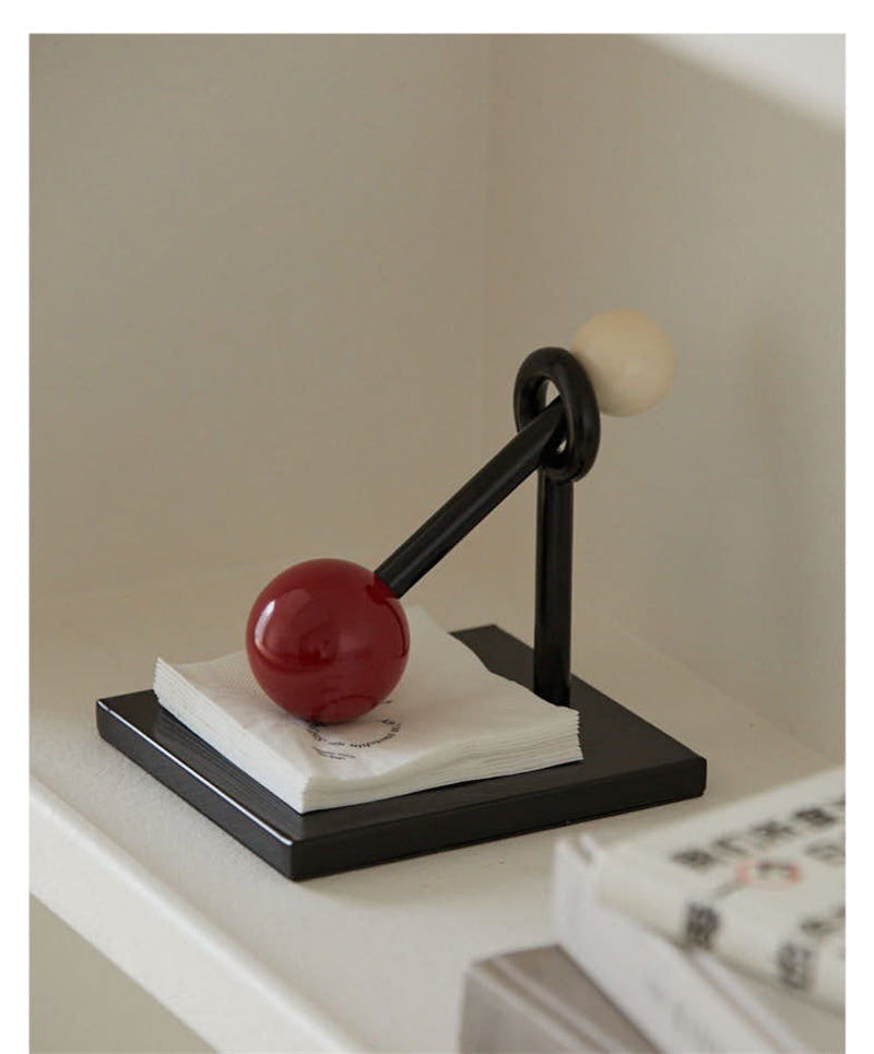 Iron Napkin Holder with Ball Design - Stylish Decor Tableware for Home or Restaurant