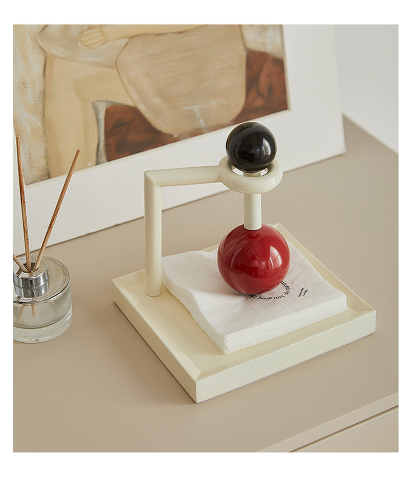 Iron Napkin Holder with Ball Design - Stylish Decor Tableware for Home or Restaurant