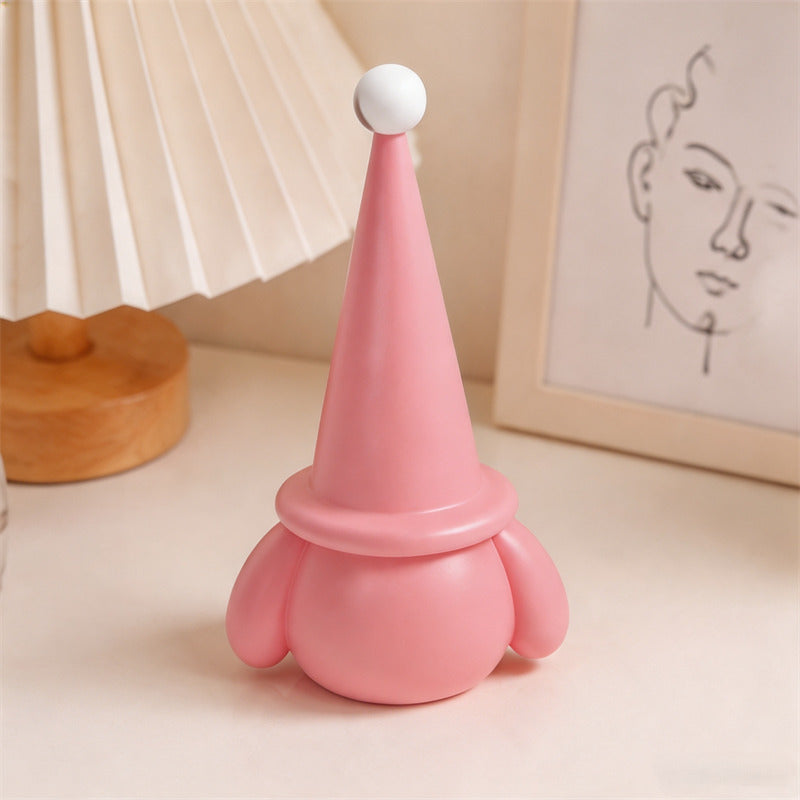Kawaii Cartoon Scrunchie Organizer Stand, Cute Cone Tower Hair Accessory Display Rack, Vanity Table Decor, Sweet Gift for Girls Teens