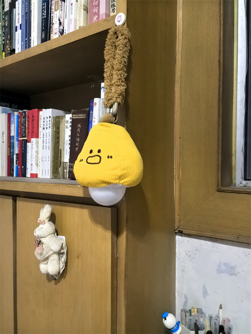 Kawaii Plush Fruit Pull Night Light - Whimsical Pear & Apple Hanging LED Lamp - Baby Nursery Decor, Creative Gift for Kids