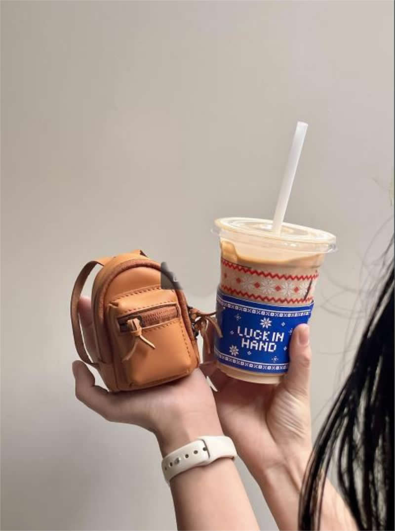coin leather backpack Mini Backpack Purse
