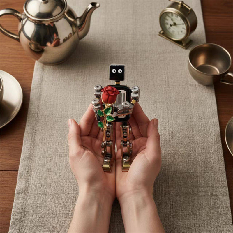 Mini Mechanical Robot Sculpture Ornamentsr -  Industrial Art Decor,Cool GIft