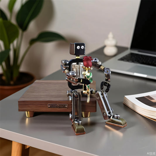Mini Mechanical Robot Sculpture Ornamentsr -  Industrial Art Decor,Cool GIft