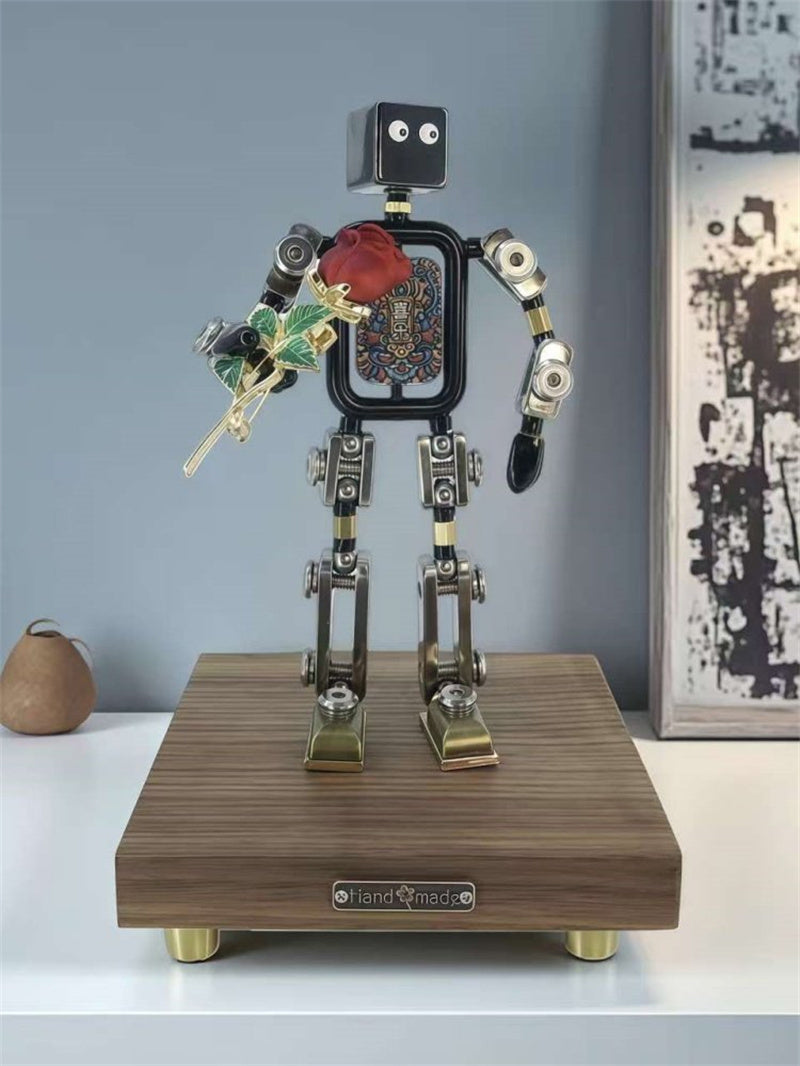 Mini Mechanical Robot Sculpture Ornamentsr -  Industrial Art Decor,Cool GIft