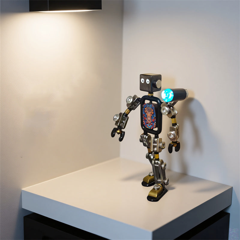 Mini Mechanical Robot Sculpture Ornamentsr -  Industrial Art Decor,Cool GIft