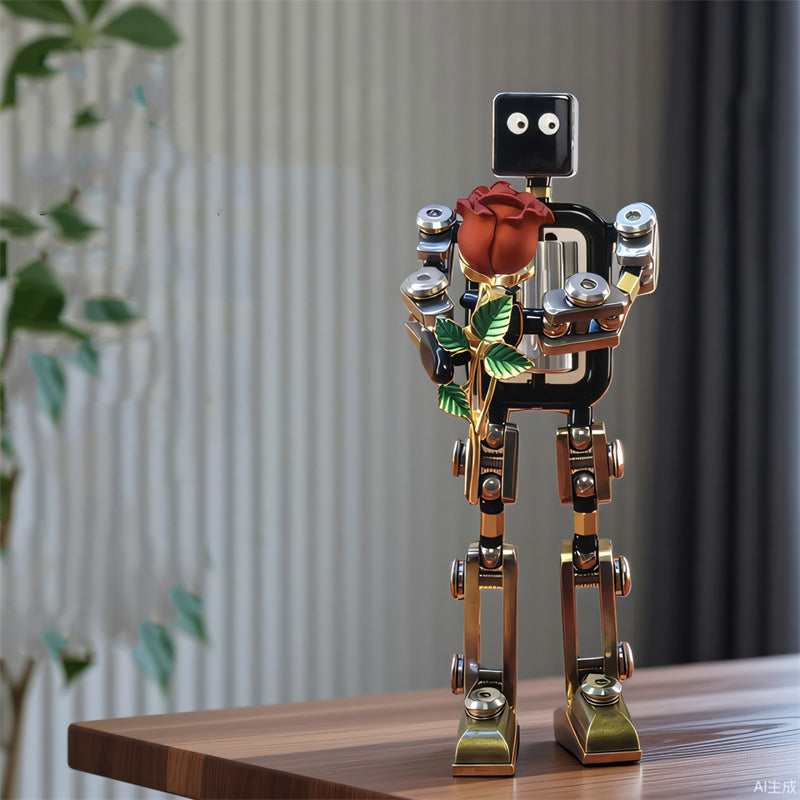 Mini Mechanical Robot Sculpture Ornamentsr -  Industrial Art Decor,Cool GIft