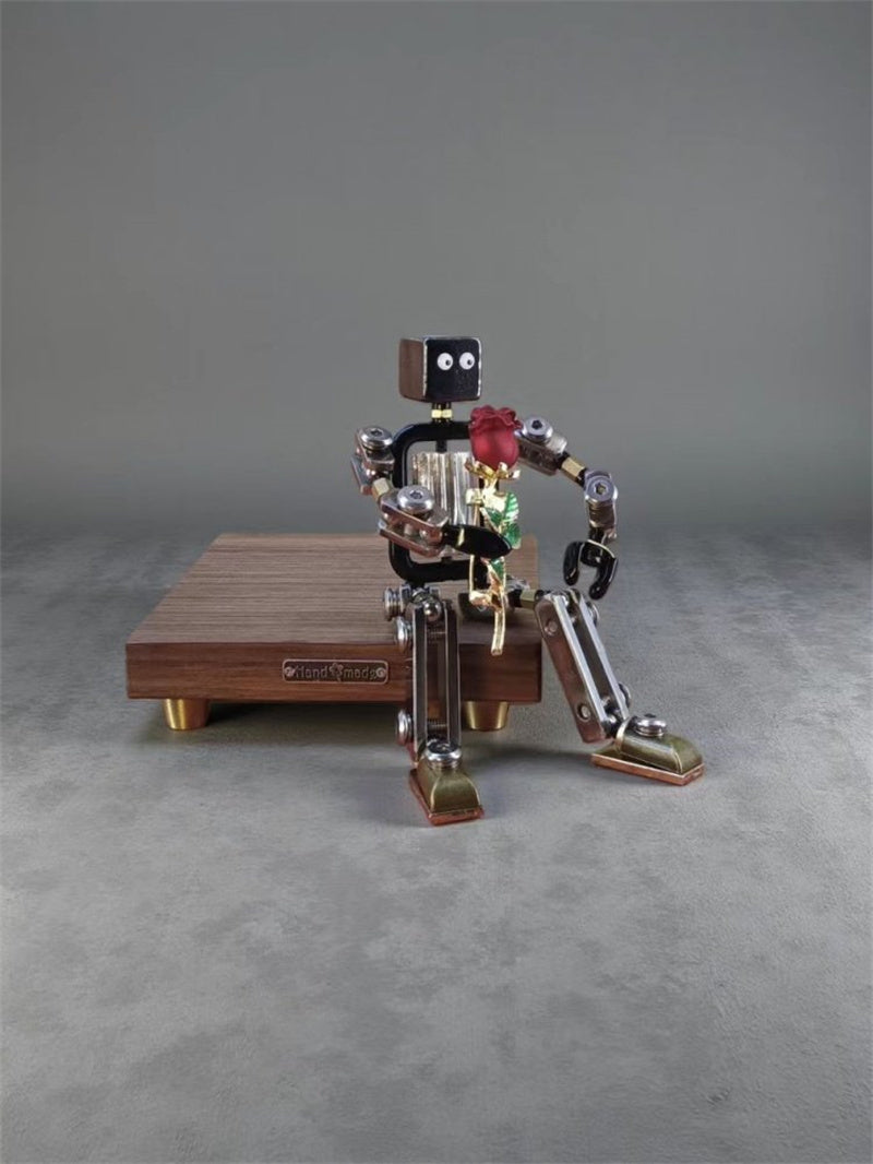 Mini Mechanical Robot Sculpture Ornamentsr -  Industrial Art Decor,Cool GIft