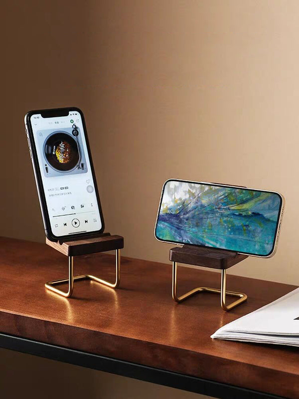 Mini wooden chair cell phone holder, unique storage small ornaments ...