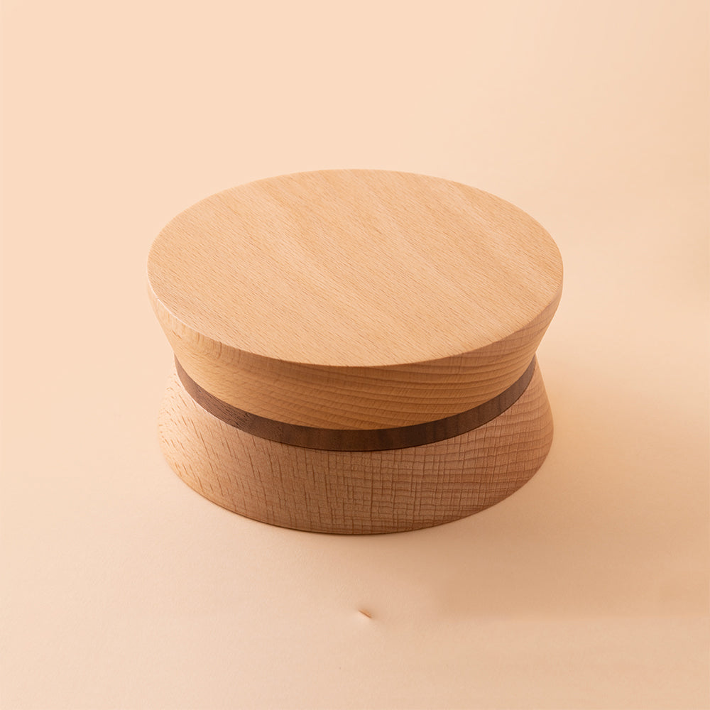 Minimalist Wooden Ashtray with Metal Liner