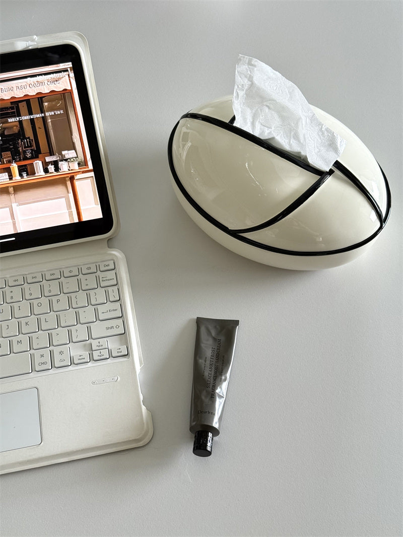 Modern Oval Tissue Box Cover, Stylish Home Decor Tissue Holder
