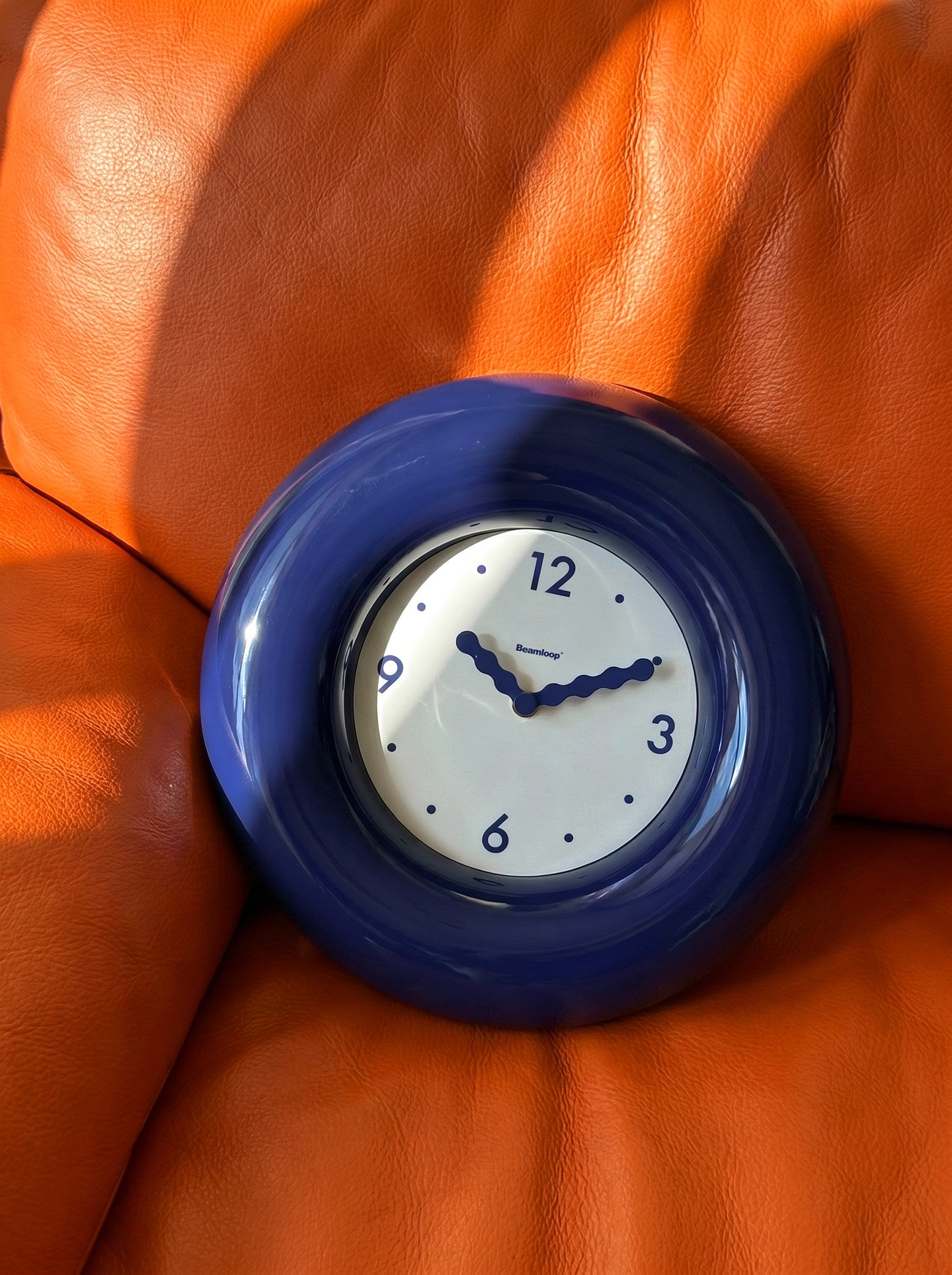Sapphire Color Bubble Donut Wall Clock - Round Silent Art Clock for Home&Office Decor