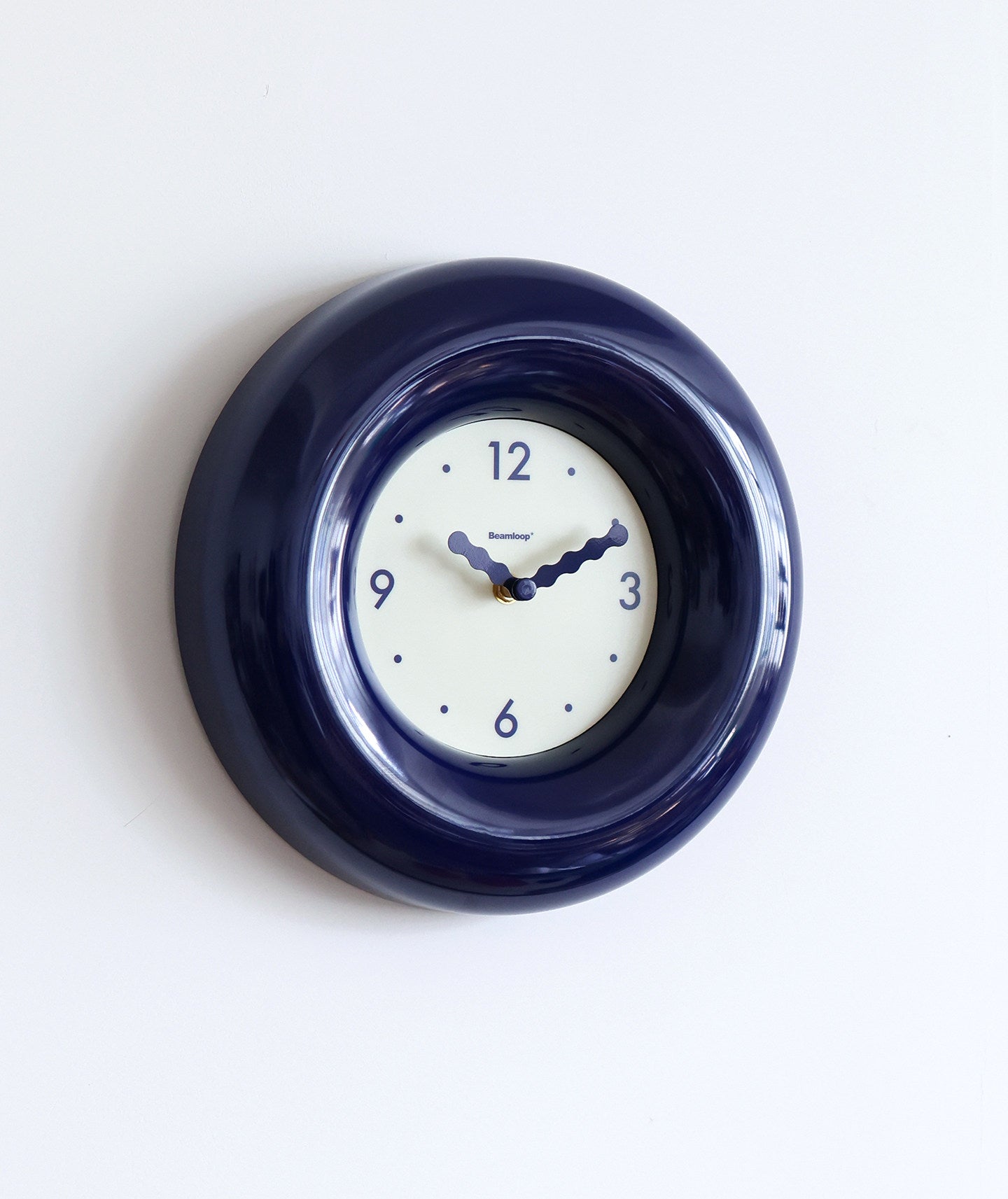 Sapphire Color Bubble Donut Wall Clock - Round Silent Art Clock for Home&Office Decor