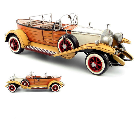 Nostalgic 1932 Rolls-Royce Phantom model, classic car iron ornaments, shooting props, unique gifts