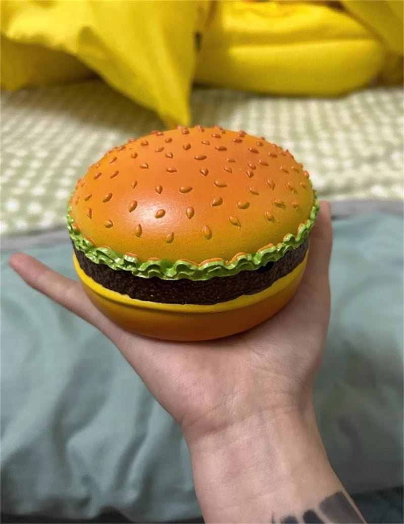 Novelty Hamburger - Shaped Ashtray, Fun Resin Cigarette Ash Holder