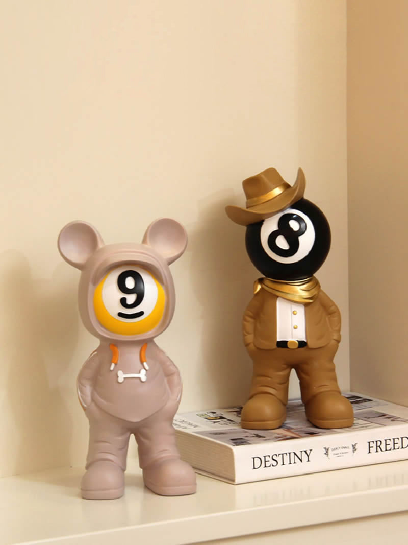 Personalized Billiards Doll , Unique Home Desktop Decoration , Creative Gifts