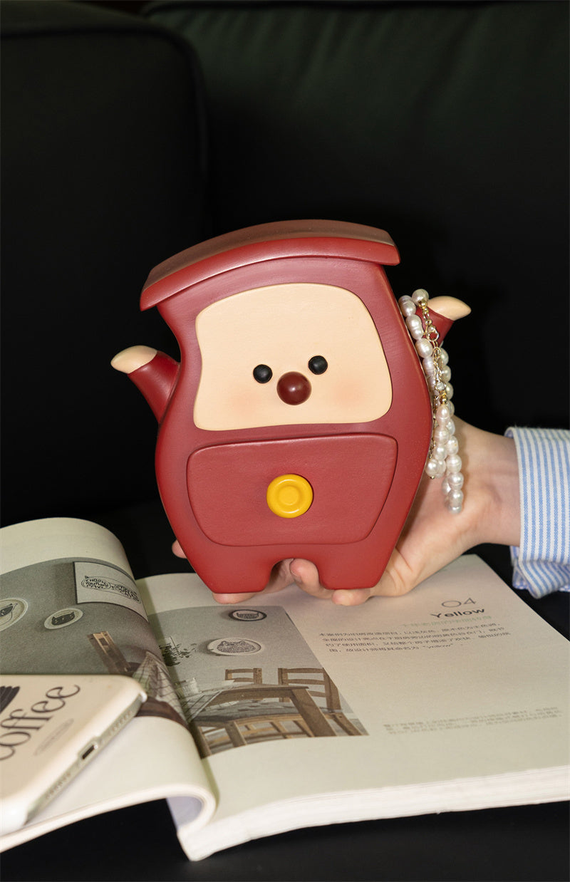 Premium Cartoon Jewelry Box For Women - Rings & Small Accessories Organizer With 2 Drawers