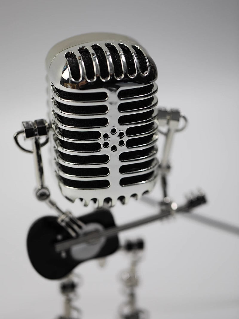 Punk Microphone Punk Microphone Shaped Guitar Rock Singer Decorative Night Light ...