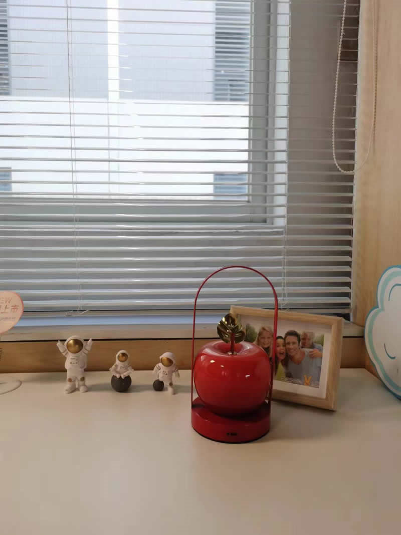 Red Big Apple Christmas Decoration Lights, Romantic Table Lamp