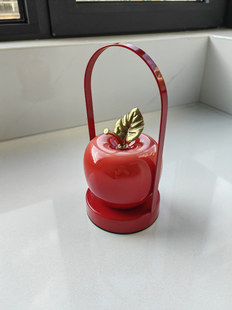 Red Big Apple Christmas Decoration Lights, Romantic Table Lamp
