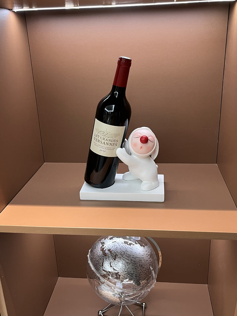 Wine Rabbit Shape Red Nosed Rabbit Wine Rack, Home Decor Ideas,Art Gift – MoreAngle