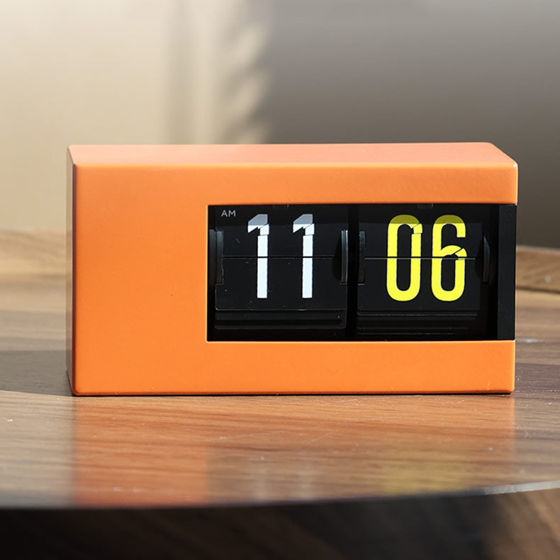 Retro Flip Desk Clock - Automatic Flip Clock, Industrial Style Minimalist Decor