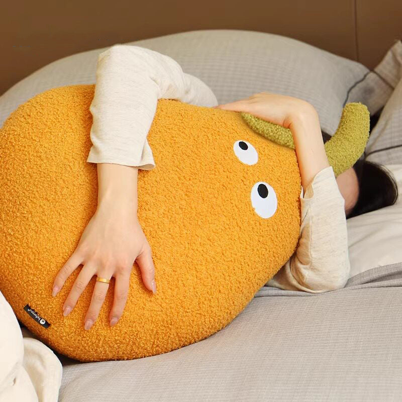 Cute Pear Shaped Plush Pillow - Soft Fruit Throw Pillow for Sofa Bedroom Decor Gift