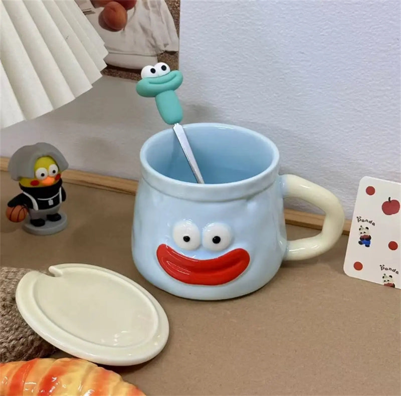 Sexy Red Lips Ceramic Mug - Bold and Fun Coffee Cup for Home or Office
