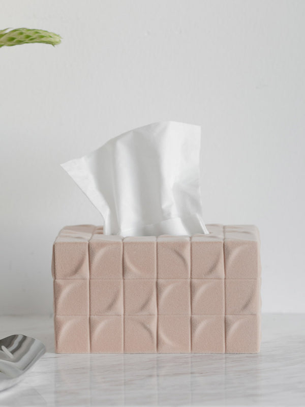 Tissue Box Cube V Rectangular Simple Artistic Cube Ceramic Tissue Box, Rubik'S Cube Design Inspirati ...