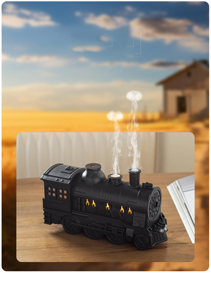Steam Train Humidifier - Fun Desktop Locomotive Shape with Cool Mist